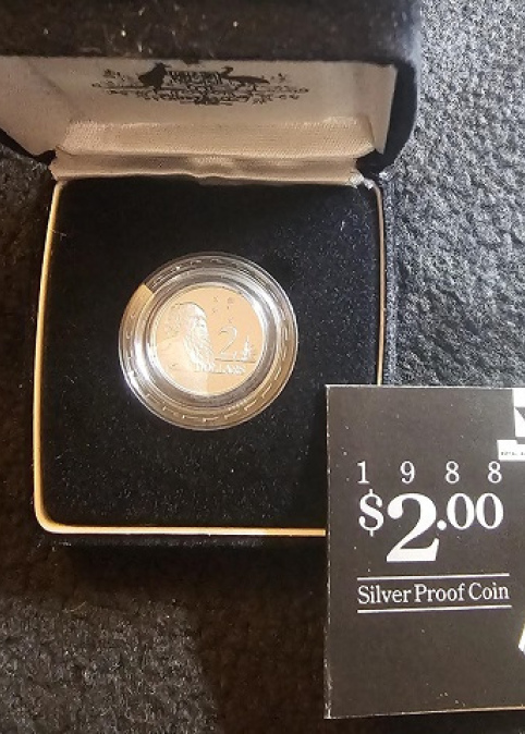 1988 $2 Silver Proof Coin